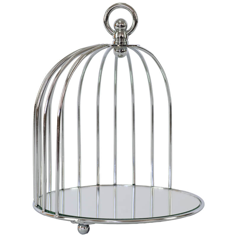 SILVER DISPLAY CAGE 23X18CM