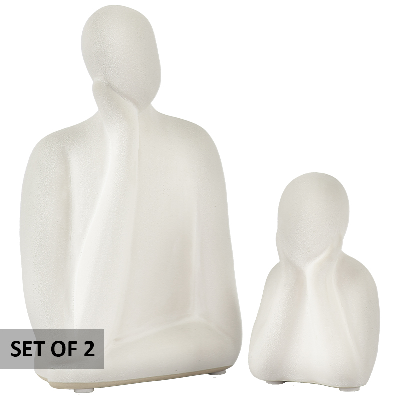 THINKING FIGURINE 20CM/11CM SET/2 - Image 2