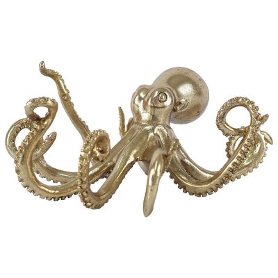 GOLD OCTOPUS 13X26X27CM