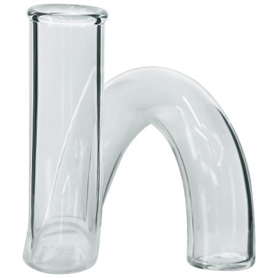 CLEAR TWIST VASE 12CM