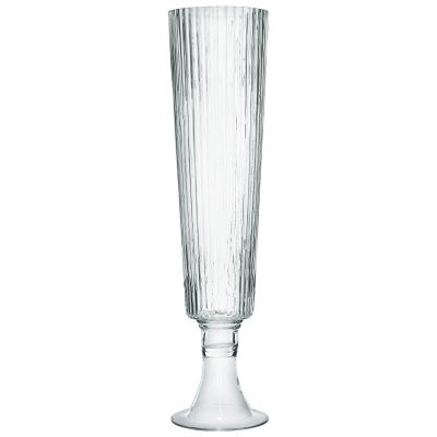 CLEAR FTD OPTIC CONE VASE 65CM