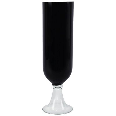 BLACK FTD VASE CLEAR BASE 50CM