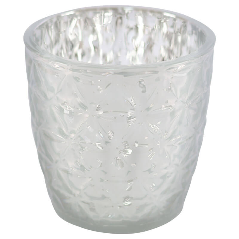 BIANCO VOTIVE 8CM WHITE/SILVER - Image 2
