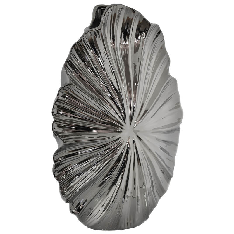 EXPLOTION VASE 41CM SILVER