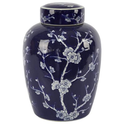 BLUE BLOSSOM GINGER JAR 32X22CM