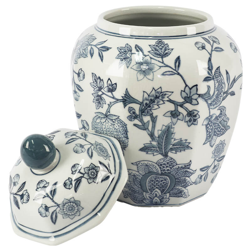GREY BLUE GINGER JAR 30X22CM - Image 2
