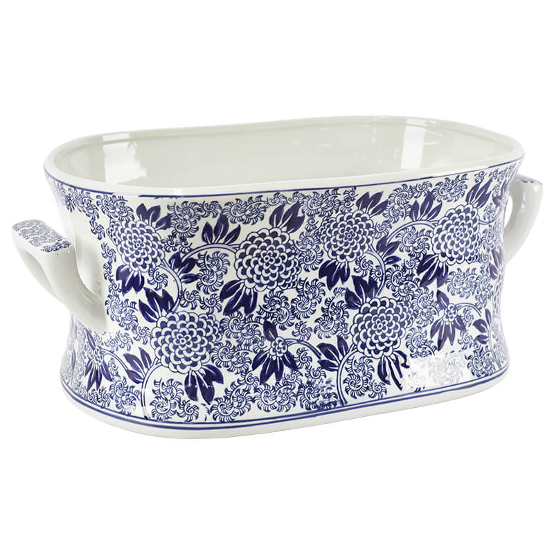 BLUE BLOSSOM PLANTER 48X33X21CM - Image 2
