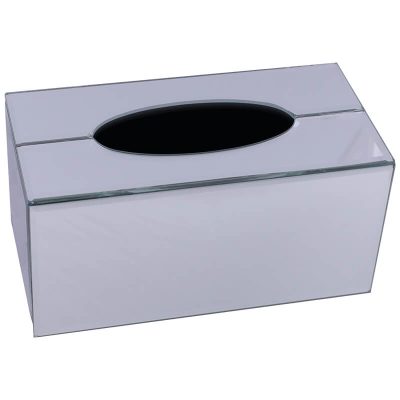 MIRROR TISSUE BOX HOLDER 24X12X12