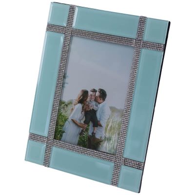 TIFFANY GREEN PHOTO FRAME 23X18CM