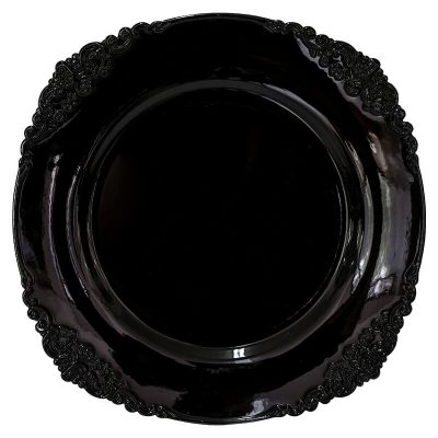 TOSCA SHINY BLACK UNDERPLATE 33CM