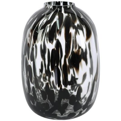 BLACK SPLASH VASE 30X20CM