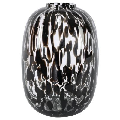 BLACK SPLASH VASE 25X17CM