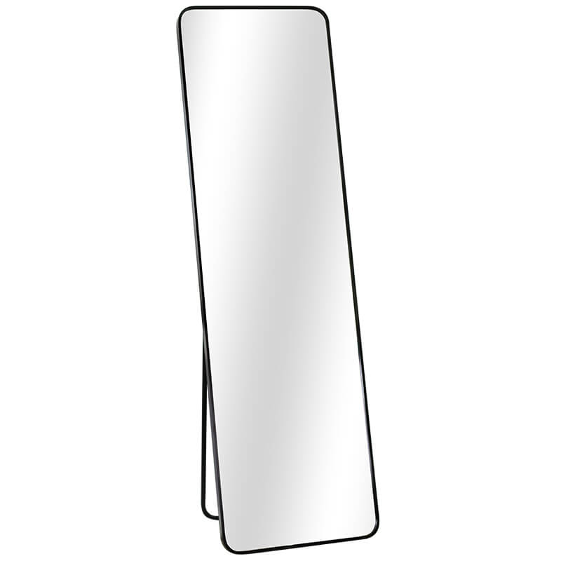 BLACK CHEVEL MIRROR 170X50CM