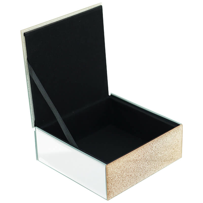 MIRROR/GOLD SHADOW T/BOX 12X12X5CM - Image 3