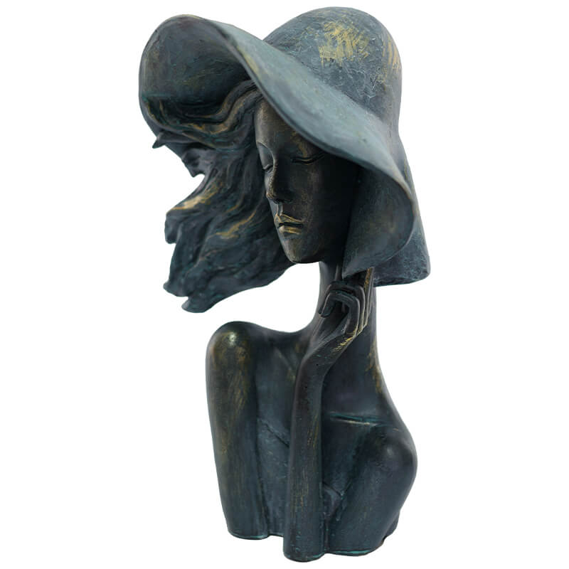 LADY WITH HAT 30X20X14CM - Image 3