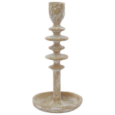CANDLE HOLDER STONE WASH 23CM