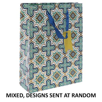 PATTERNED GIFT BAG MIXED LARGE