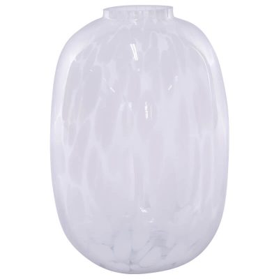 WHITE SPLASH VASE 30X20CM