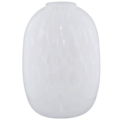 WHITE SPLASH VASE 25X17CM