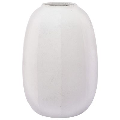 WHITE LINEAR VASE 49X34CM