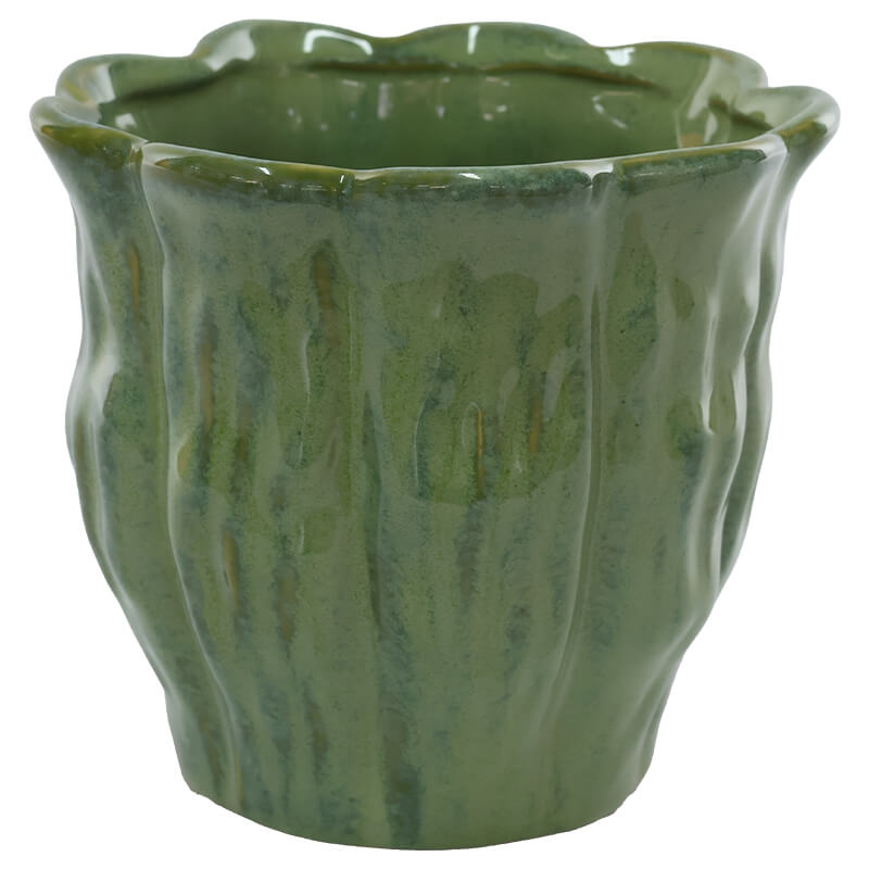 JUNGLE GREEN POT 15X17CM