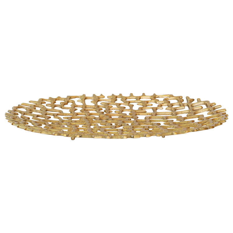 GOLD OVAL LATTICE DECOR 61X34CM - Image 2