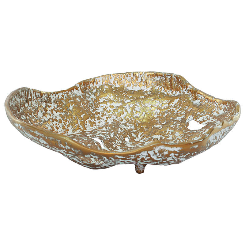 VOLCANIC FLAT BOWL GOLD/WHITE 36 - Image 2