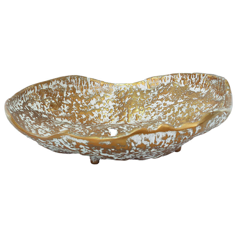 VOLCANIC FLAT BOWL GOLD/WHITE 36 - Image 3