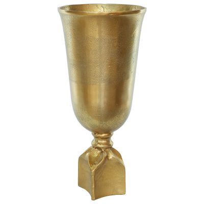 DORADO VASE ON BASE ROUGH GOLD 52