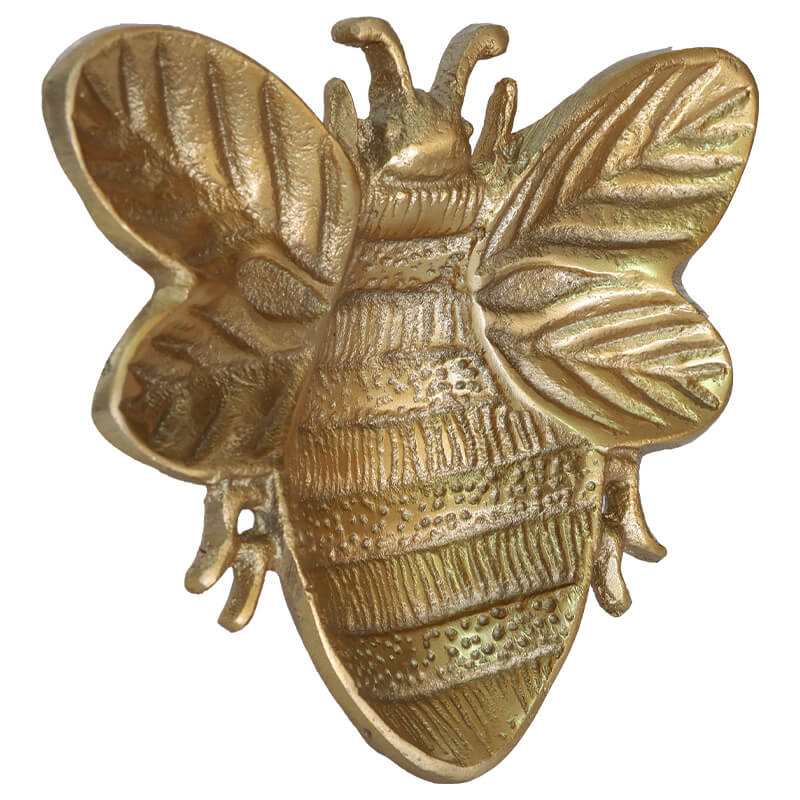 HONEY BEE WALL DECOR GOLD 15X13CM - Image 2