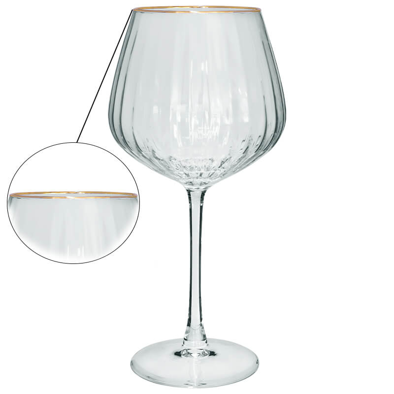 OLIVER GOLD RIM WINE 640ML - Image 2