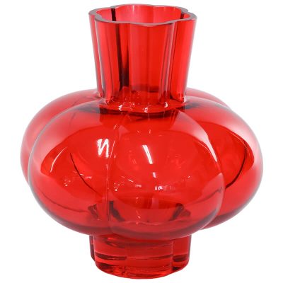 RED PUMPKIN VASE 20CM