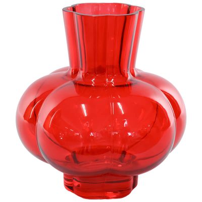 RED PUMPKIN VASE 24CM