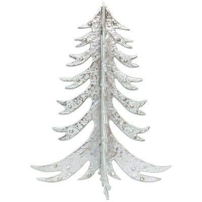 SILVER 3D TREE 42CM