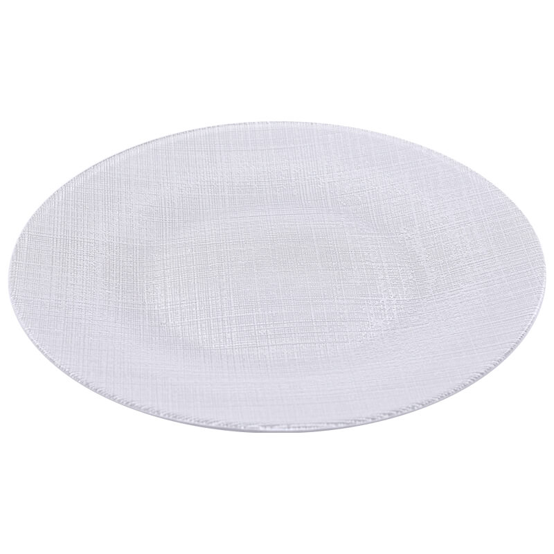 SILVER WEAVE CHARGER PLATE 33CM - Image 2