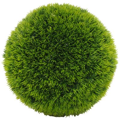 BRIGHT GREEN GRASS BALL 26CM