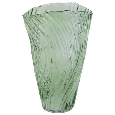 TROPIKANA GREEN VASE 35CM