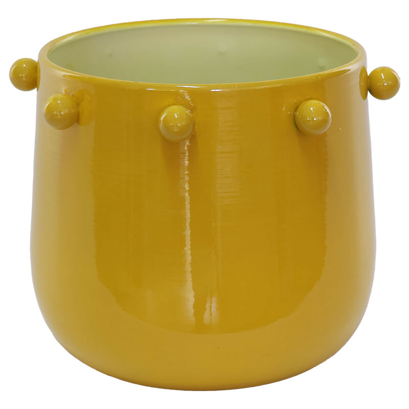 BOLAE YELLOW FLOWER POT 15CM