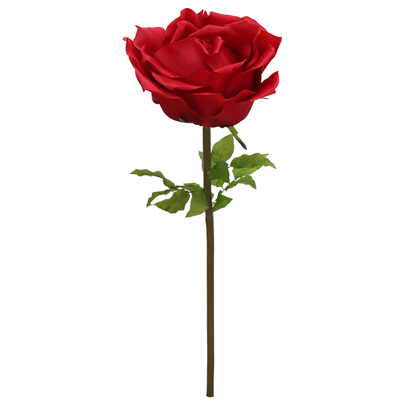 RED ROSE WITH STEM 136X50CM - Image 2