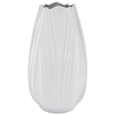 MISSISSIPPI VASE MATT WHITE 38CM