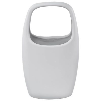 BAG VASE MATT WHITE 25CM