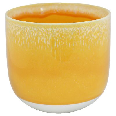 FUNKY YELLOW POT 15CM