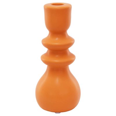 ORANGE CANDLE HOLDER 19CM