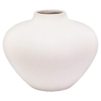 KOLBY WHITE VASE 19CM