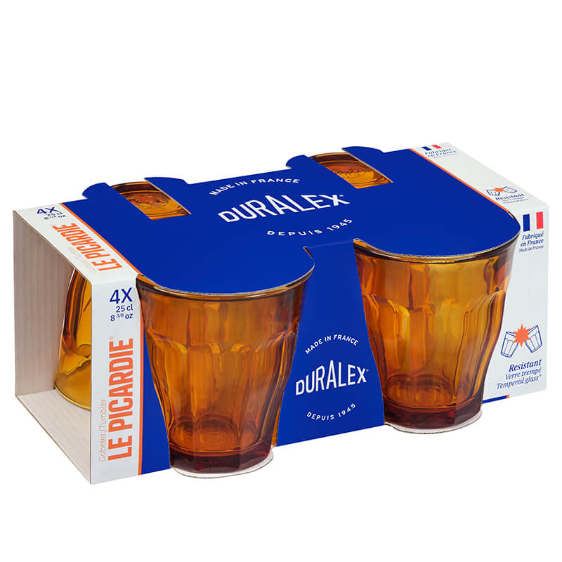 PICARDIE AMBER TUMBLER 250ML - Image 3