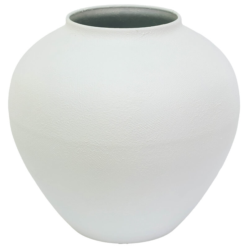 LOGAN MATT WHITE VASE 28CM