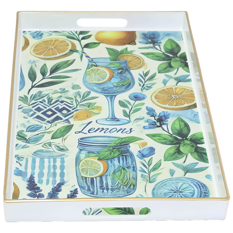 DECORATIVE RECT TRAY 40X26X4CM - Image 2