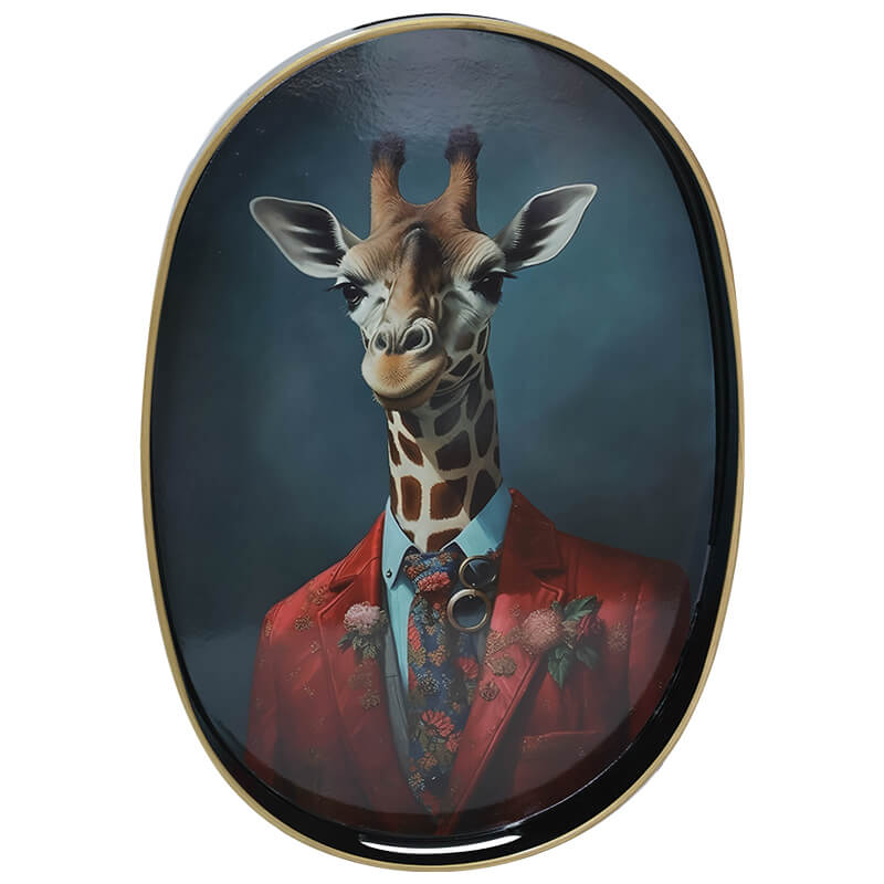 GIRAFFE OVAL TRAY 40X28X4CM - Image 3