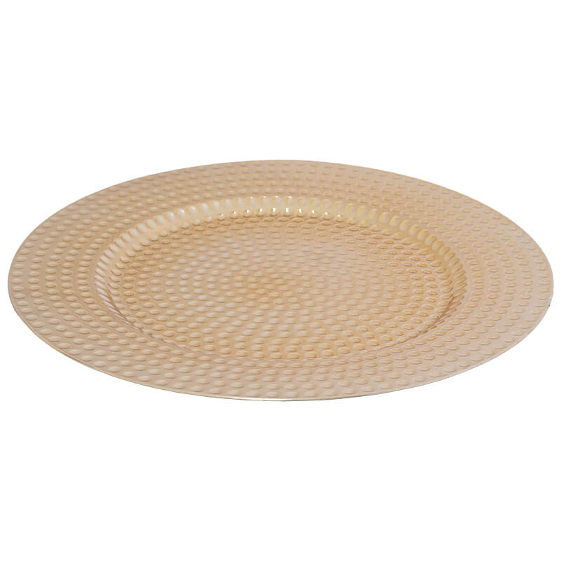 GOLD HAMMERED UNDERPLATE 33CM - Image 2