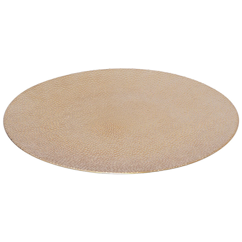 GOLD TEXTURED UNDERPLATE 33CM - Image 2